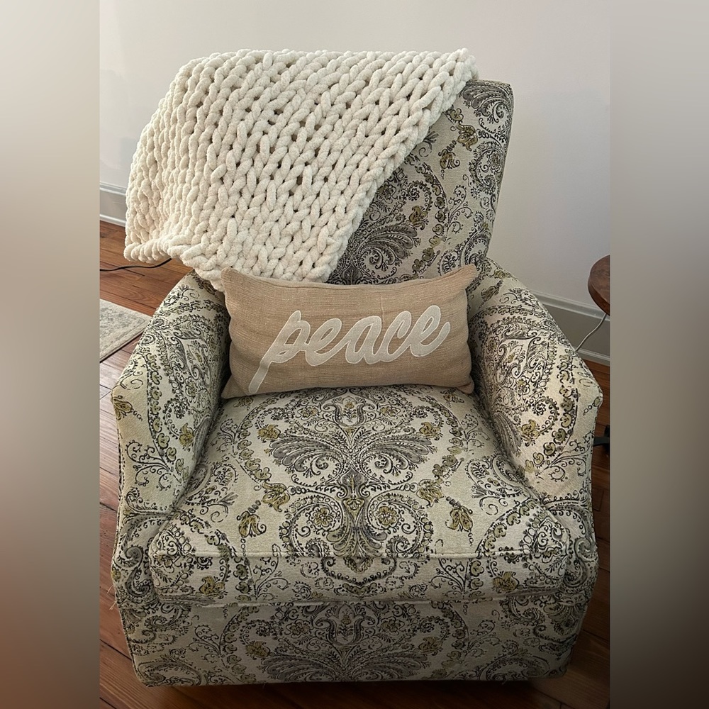 Chunky Knit Chenille Blanket - Vanilla